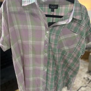G.GO Plaid Button-Up Shirt